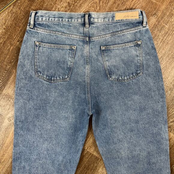 BETRO SIMONE JEANS DISTRESSED DENIM BUTTON FLY RELAXED MID RISE SIZE 32 - Picture 5 of 7